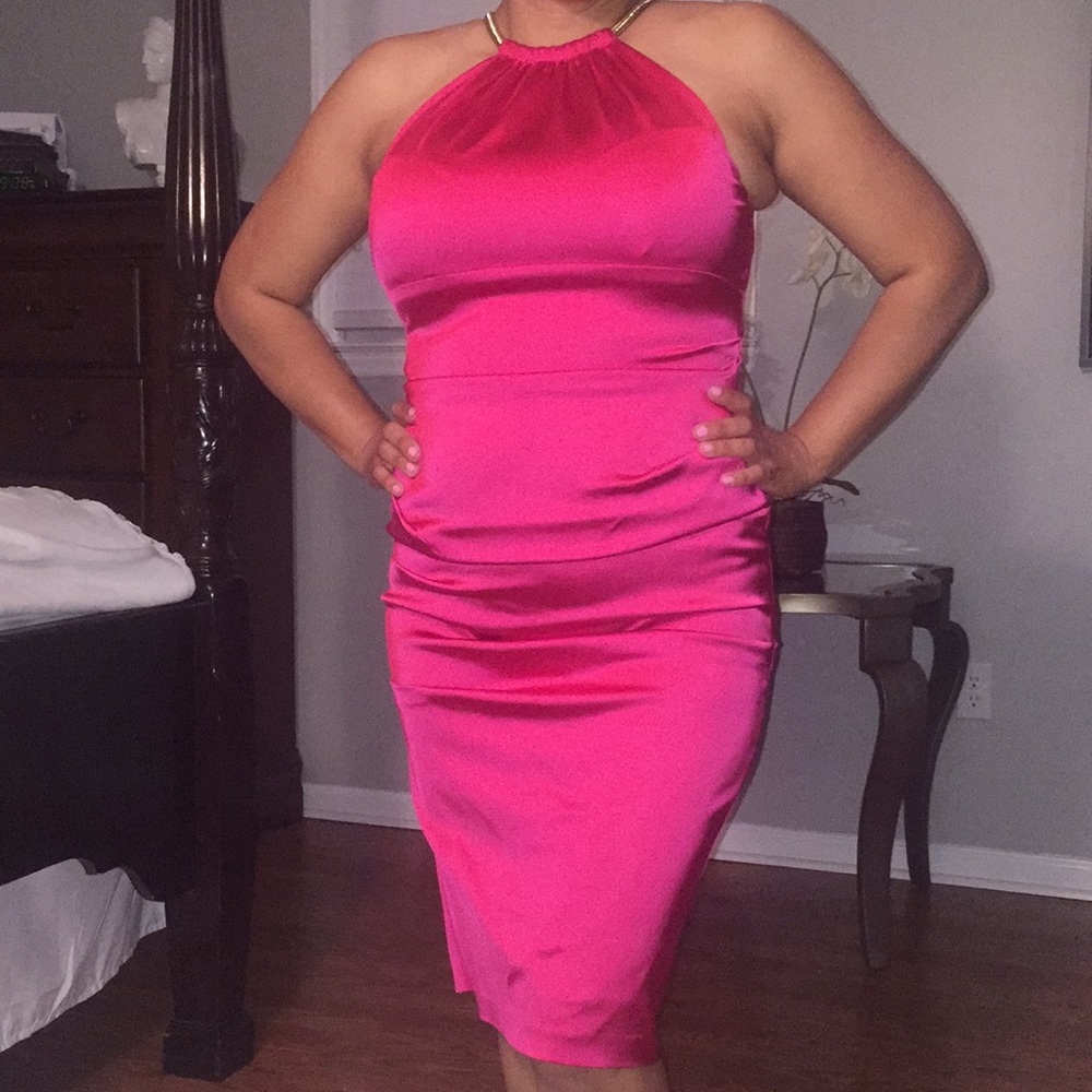 Pink bead dress